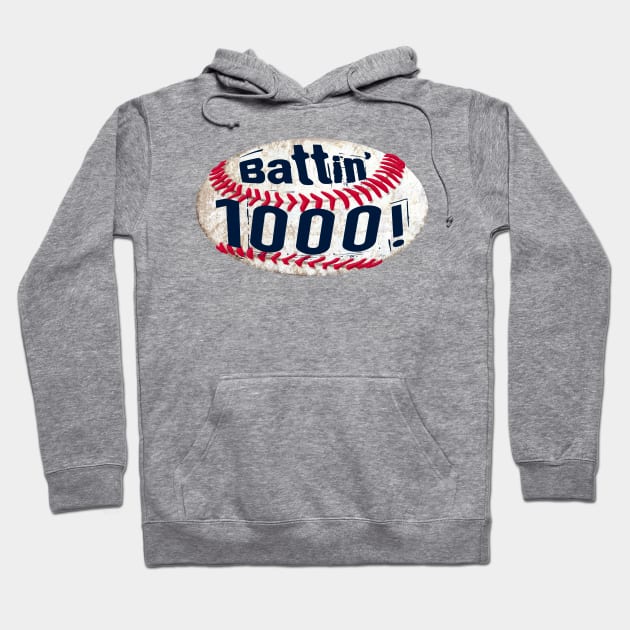 Batting 1000 Baseball Machine Hoodie by MudgeSportswear